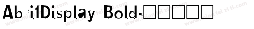 Abri1Display Bold字体转换